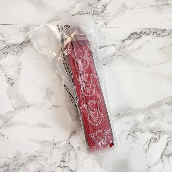Victoria’s Secret Red Rhinestones Wristlet Strap Keychain Limited edition - Picture 5 of 6
